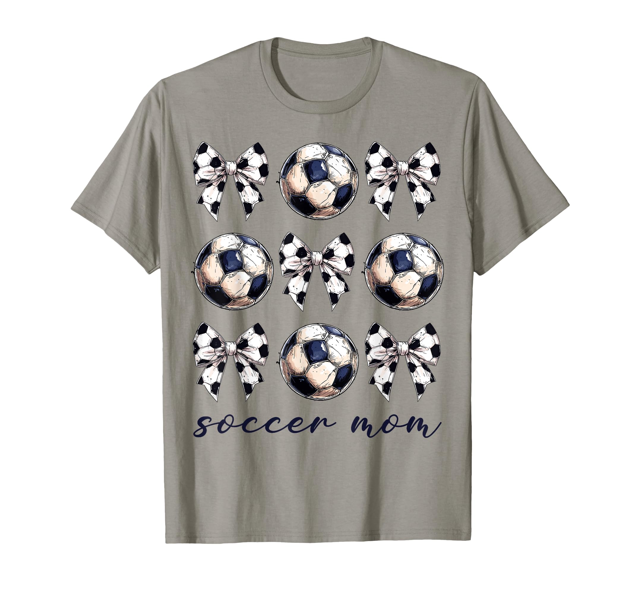 Coquette Bow Soccer Mom Soccer Lovers T-Shirt - Trendy Graphic Men Women - T-Shirt, Sweatshirt, Hoodie
