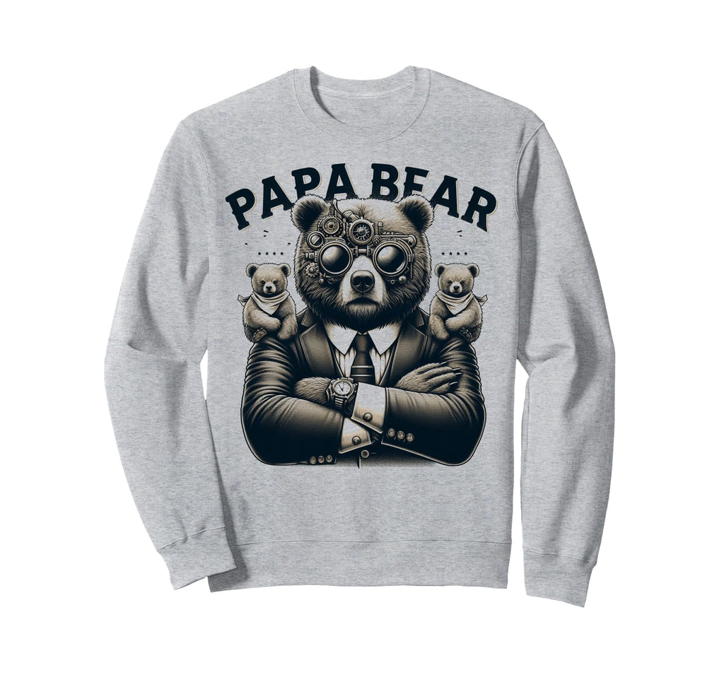 Papa Bear Funny Mechanic Bears Sweatshirt - Streetwear Style for Adults - T-Shirt, Sweatshirt, Hoodie