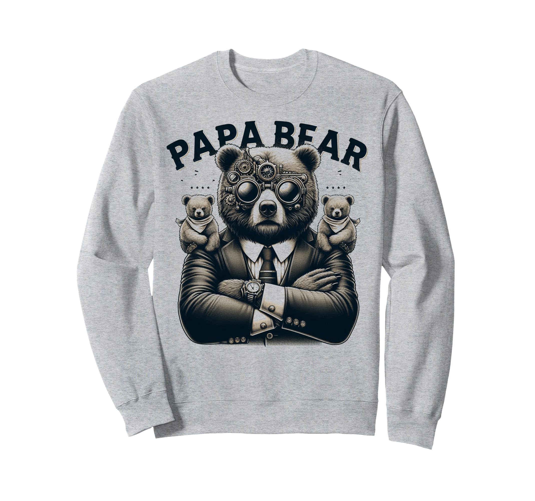 Papa Bear Funny Mechanic Bears Sweatshirt - Streetwear Style for Adults - T-Shirt, Sweatshirt, Hoodie