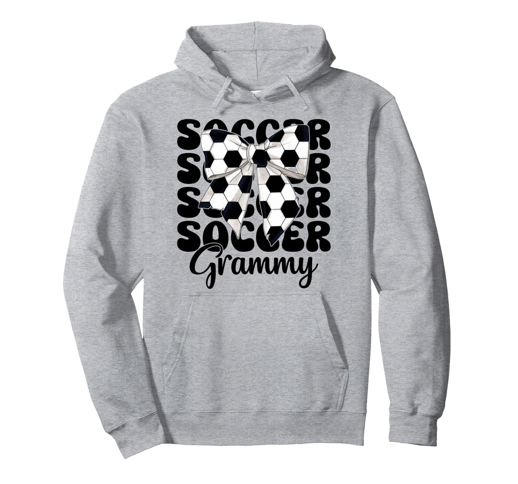 Soccer Grammy Soccer Grandma Nana Coquette Hoodie - Graphic Print Unisex - T-Shirt, Sweatshirt, Hoodie