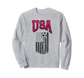 Grunge Aesthetic Usa Flag Soccer Sweatshirt - Novelty Apparel for Adults - T-Shirt, Sweatshirt, Hoodie