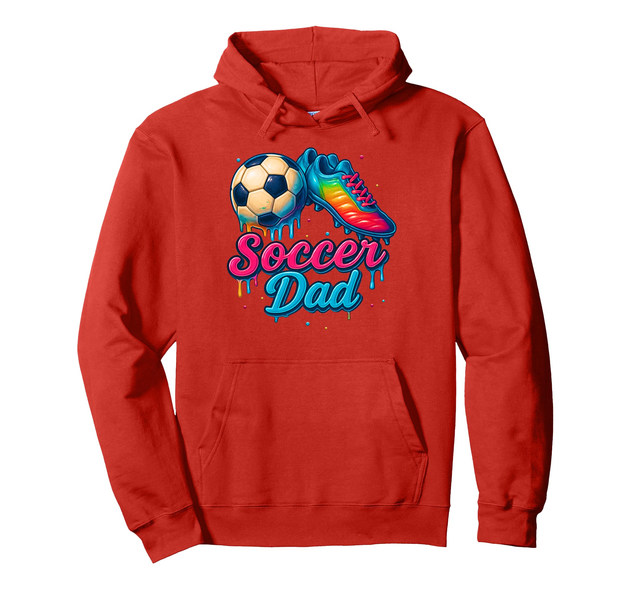 Soccer Dad Daddy Father Happy Fathers Day Hoodie - Unique Graphic Unisex - T-Shirt, Sweatshirt, Hoodie