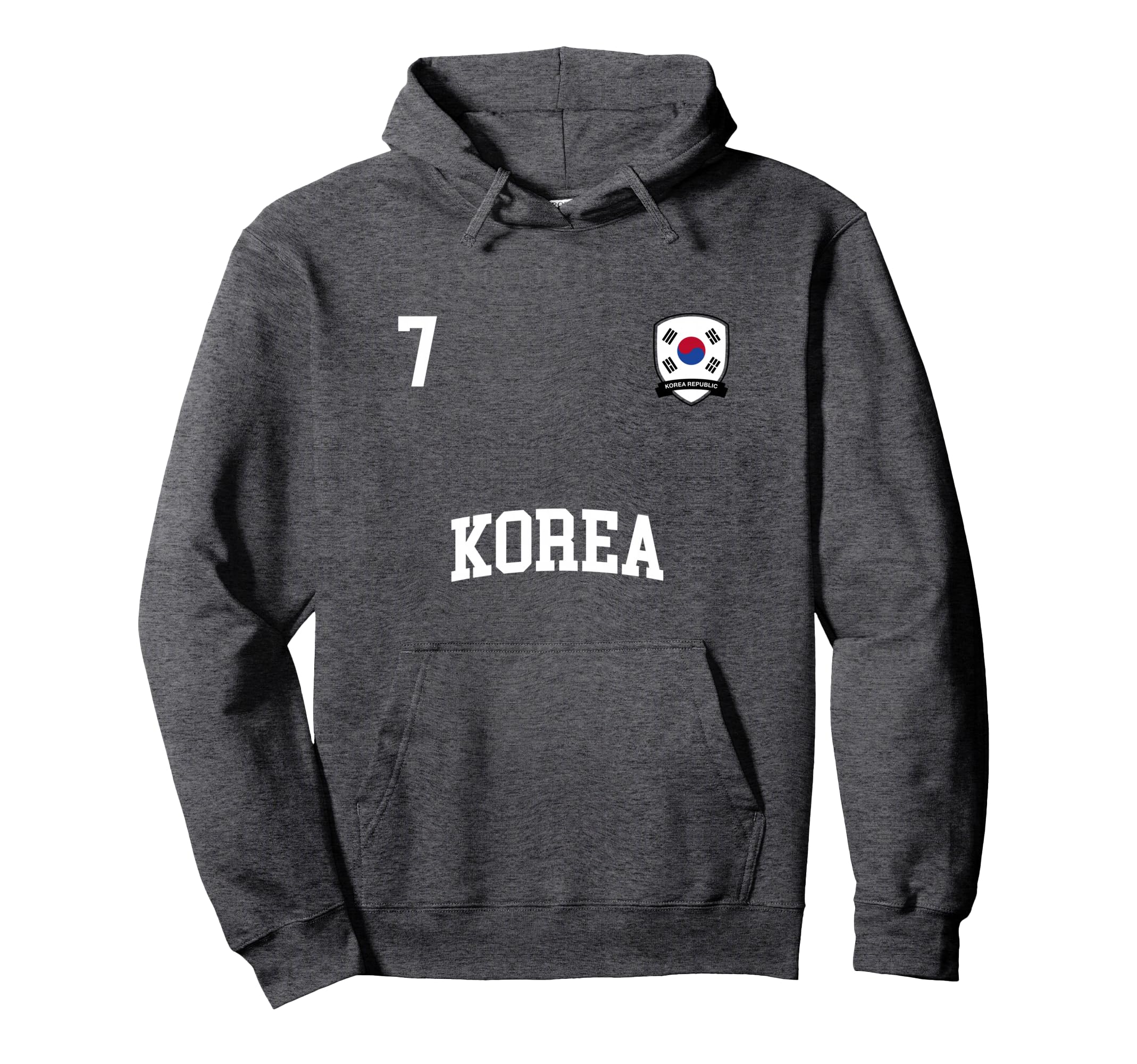 Korea Team Sports Number 7 Soccer Korean Hoodie - Custom Art Print Unisex - T-Shirt, Sweatshirt, Hoodie
