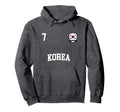 Korea Team Sports Number 7 Soccer Hoodie - Custom Art Print for Adults - T-Shirt, Sweatshirt, Hoodie