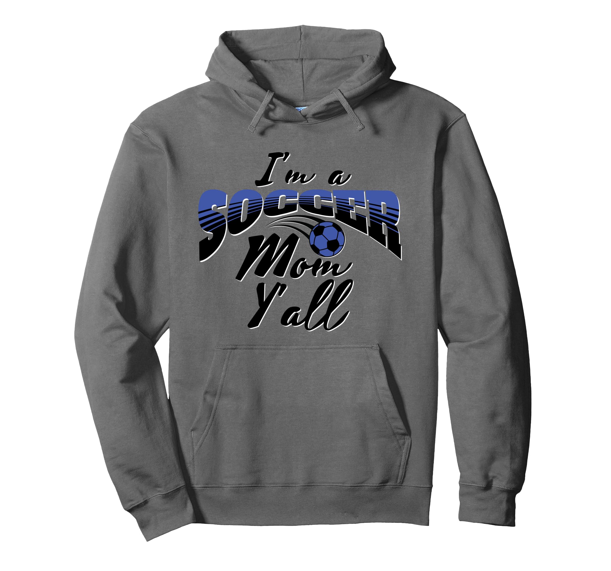 Mom Soccer Lover Soccer Mom Gift Blue Hoodie - Graphic Print for Adults - T-Shirt, Sweatshirt, Hoodie