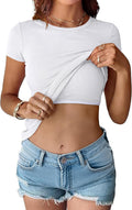 Womens Short Sleeve Tops Built in Bra 2026 Summer - Adult & Kids T-Shirts, Sweatshirts & Hoodies apparel design preview 1