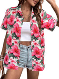 Women's Button Down Hawaiian Tropical V Neck Summer - Adult & Kids T-Shirts, Sweatshirts & Hoodies apparel design preview 1