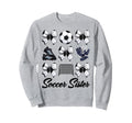 Soccer Sister Bow Soccer Mom Sweatshirt - Minimalist Print for Adults - T-Shirt, Sweatshirt, Hoodie