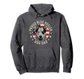 Australian Cattle Dog American Flag Proud Hoodie - Graphic Print Men Women - T-Shirt, Sweatshirt, Hoodie