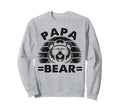 Papa Bear Sunglass Funny Fathers Sweatshirt - Minimalist Print Men Women - T-Shirt, Sweatshirt, Hoodie
