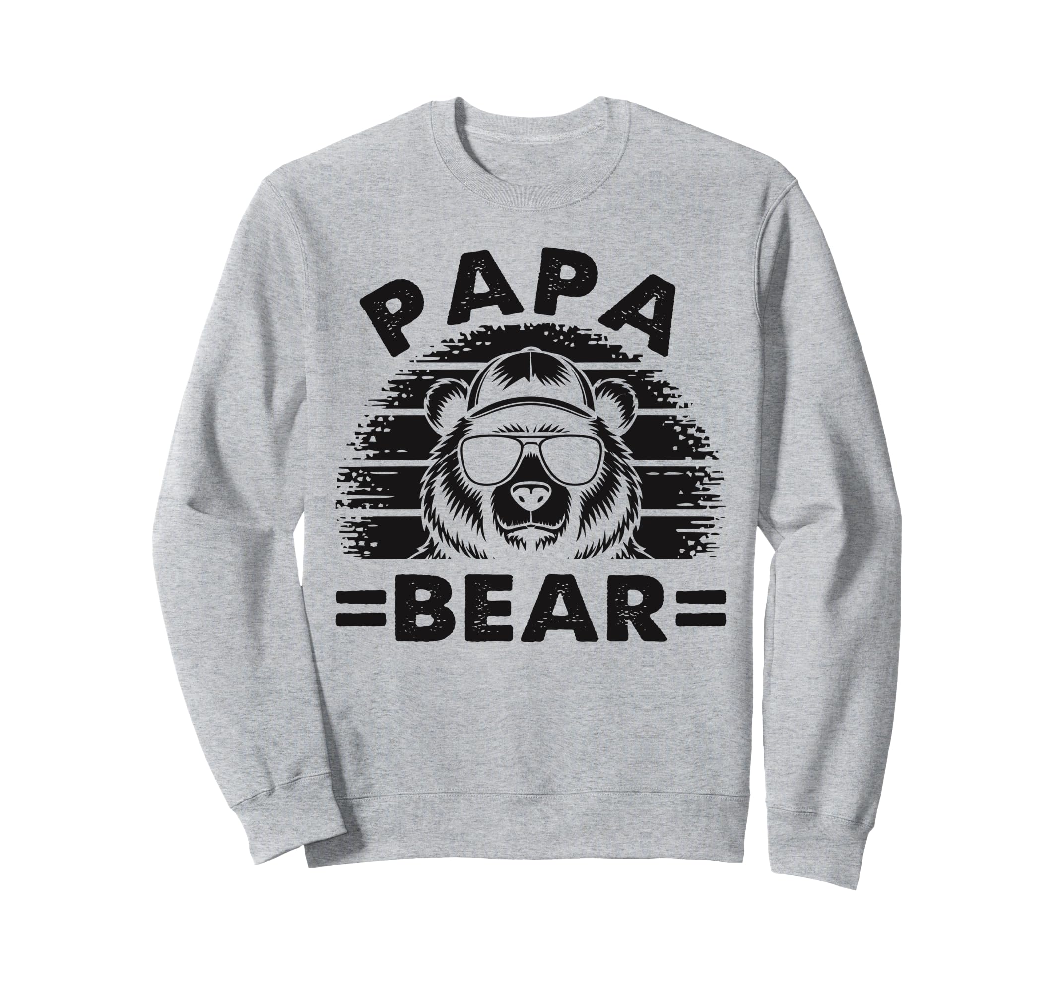 Papa Bear Sunglass Funny Fathers Sweatshirt - Minimalist Print Men Women - T-Shirt, Sweatshirt, Hoodie