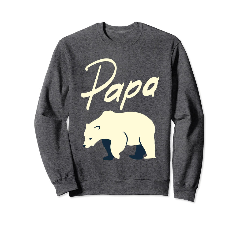 Papa Bear Polar Bear Funny Sweatshirt - Minimalist Print for Adults - T-Shirt, Sweatshirt, Hoodie