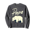 Papa Bear Polar Bear Funny Sweatshirt - Minimalist Print for Adults - T-Shirt, Sweatshirt, Hoodie