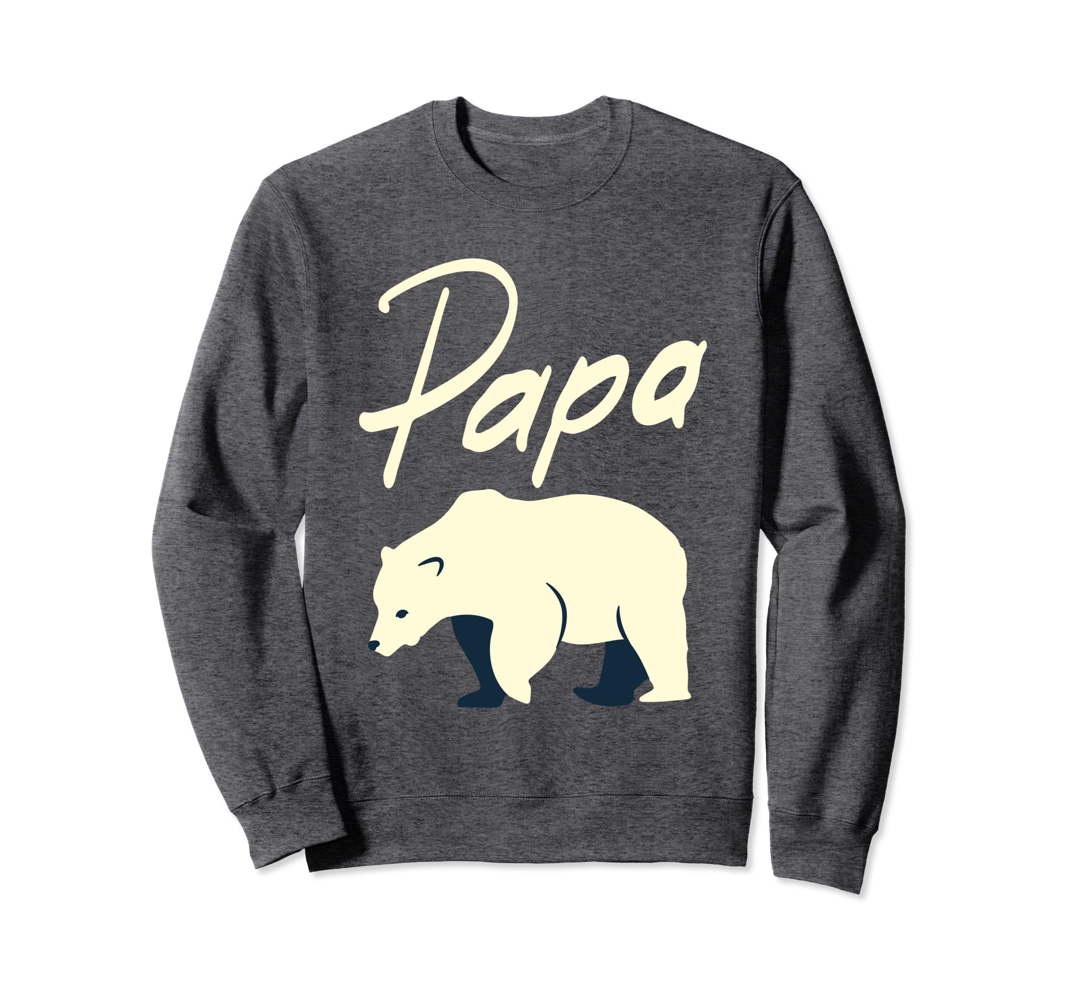Papa Bear Polar Bear Funny Sweatshirt - Minimalist Print for Adults - T-Shirt, Sweatshirt, Hoodie