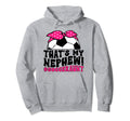 Thats My Nephew Soccer Aunt Soccer Hoodie - Minimalist Print for Adults - T-Shirt, Sweatshirt, Hoodie