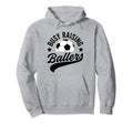 Busy Raising Ballers Soccer Cheer Mom Hoodie - Minimalist Print for Adults - T-Shirt, Sweatshirt, Hoodie
