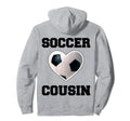 Soccer Cousin Family Matching Sport Soccer Hoodie - Unique Graphic Unisex - T-Shirt, Sweatshirt, Hoodie