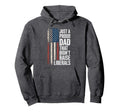 Usa Flag Just Proud Dad That Didnt Hoodie - Minimalist Print for Adults - T-Shirt, Sweatshirt, Hoodie