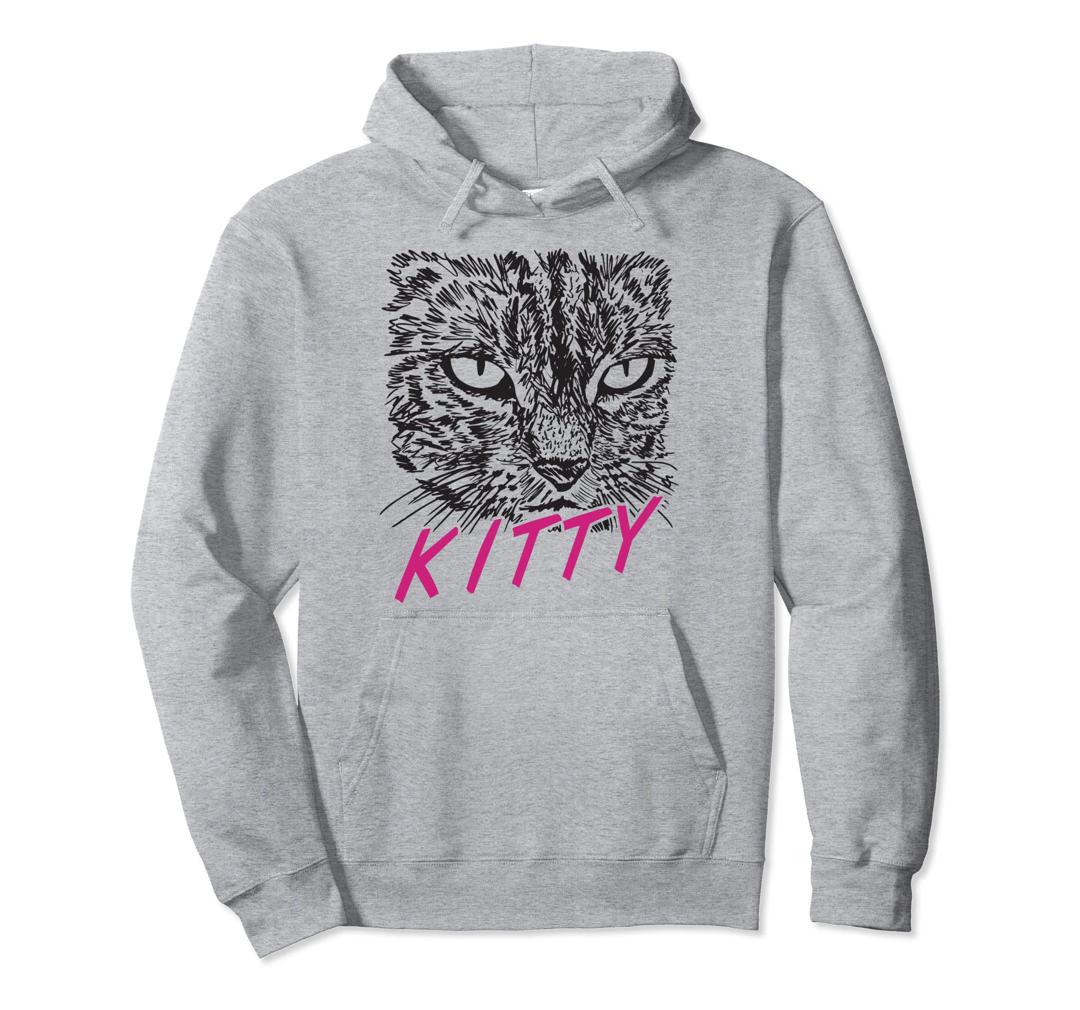 Kitty Funny Mom And Dad Gift Kitten Lady Hoodie - Aesthetic Graphic Unisex - T-Shirt, Sweatshirt, Hoodie