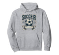 Soccer Grandpa Fathers Day Gift Hoodie - Aesthetic Graphic for Adults - T-Shirt, Sweatshirt, Hoodie