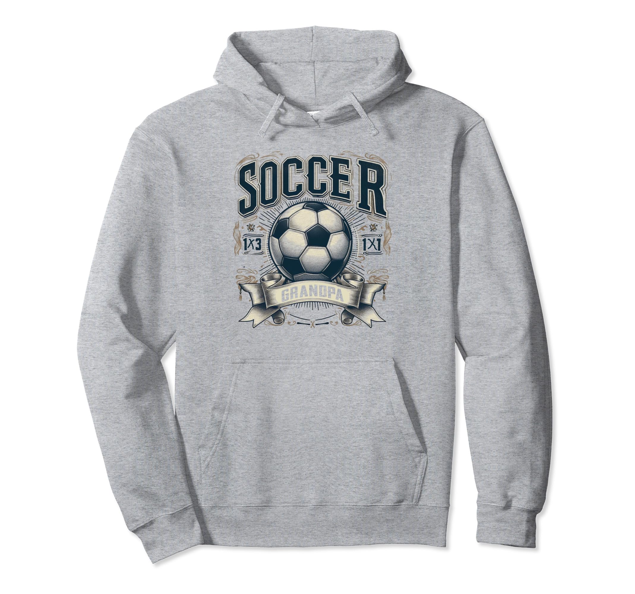 Soccer Grandpa Fathers Day Gift Hoodie - Aesthetic Graphic for Adults - T-Shirt, Sweatshirt, Hoodie