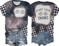 Racing for Women Checkered Flag Graphic Raceday - Adult & Kids T-Shirts, Sweatshirts & Hoodies apparel design preview 1