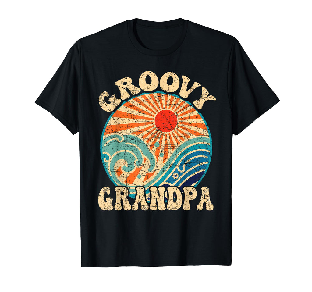 Groovy Grandpa 70S Aesthetic Nostalgia T-Shirt - Unique Graphic Unisex - T-Shirt, Sweatshirt, Hoodie