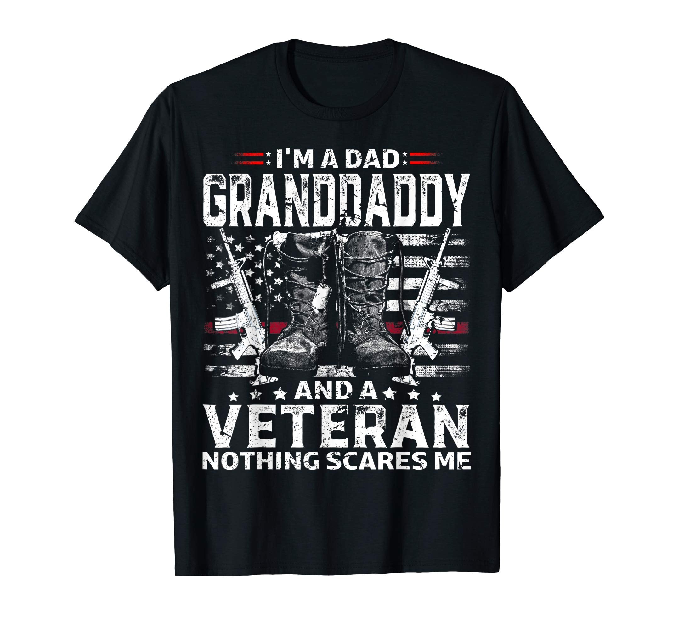 Im Dad Granddaddy Veteran Fathers Day T-Shirt - Trendy Graphic Unisex - T-Shirt, Sweatshirt, Hoodie
