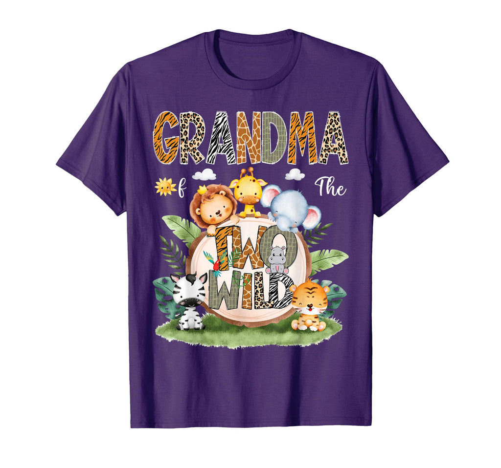 Grandma Two Wild 2Nd Birthday Safari T-Shirt - Streetwear Style for Adults - T-Shirt, Sweatshirt, Hoodie