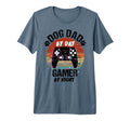 Mens Dog Dad Day Gamer Night Fathers Day T-Shirt - Graphic Print Men Women - T-Shirt, Sweatshirt, Hoodie