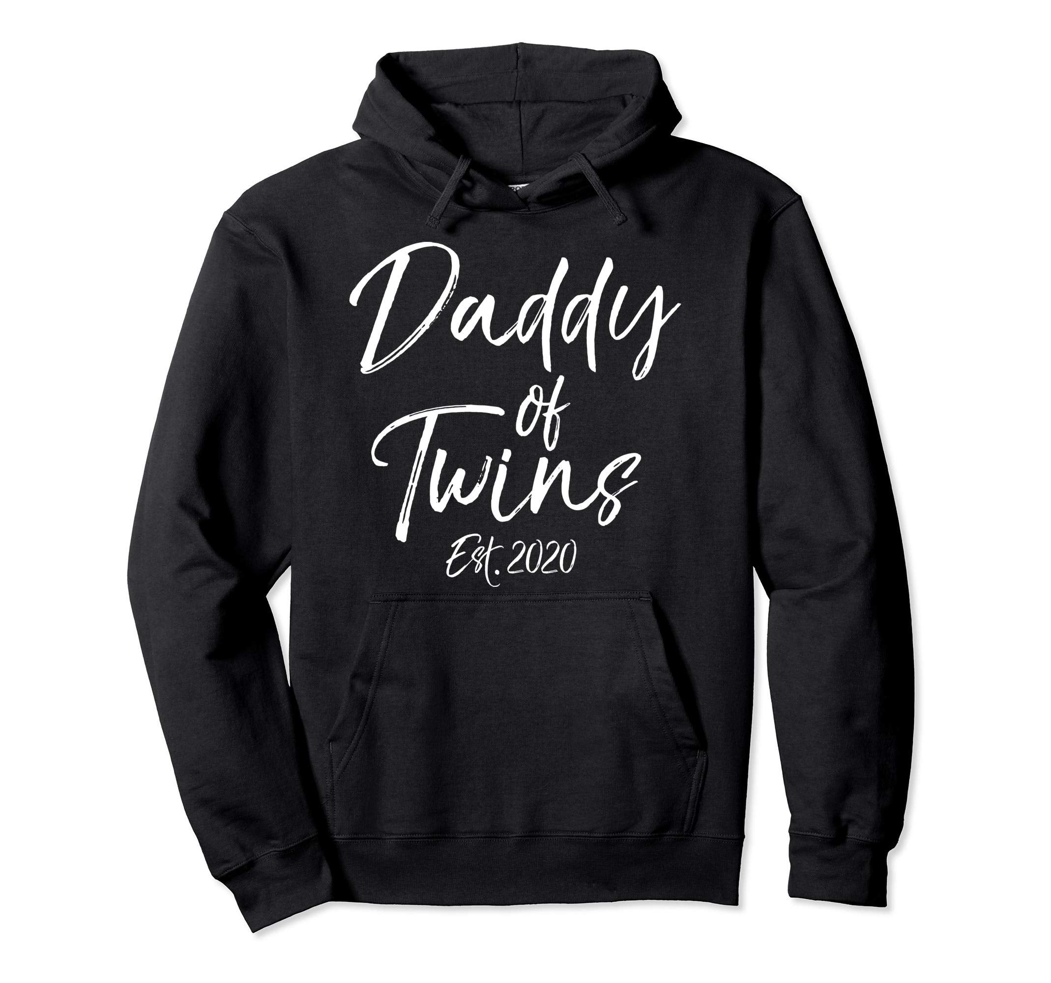 Twins Father Gift New Dads Daddy Twins Hoodie - Unique Graphic for Adults - T-Shirt, Sweatshirt, Hoodie