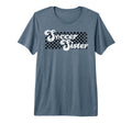 Soccer Sister Soccer Family Checkered T-Shirt - Unique Graphic Men Women - T-Shirt, Sweatshirt, Hoodie