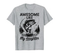 Awesome Like Daughter Bonus Step Dad T-Shirt - Custom Art Print for Adults - T-Shirt, Sweatshirt, Hoodie