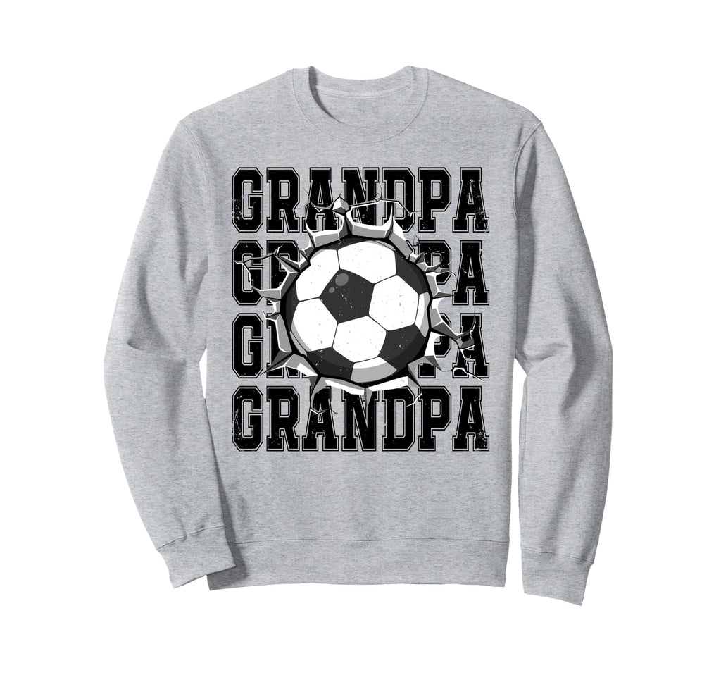 Soccer Grandpa Cracked Wall Sweatshirt - Casual Everyday Wear for Adults - T-Shirt, Sweatshirt, Hoodie