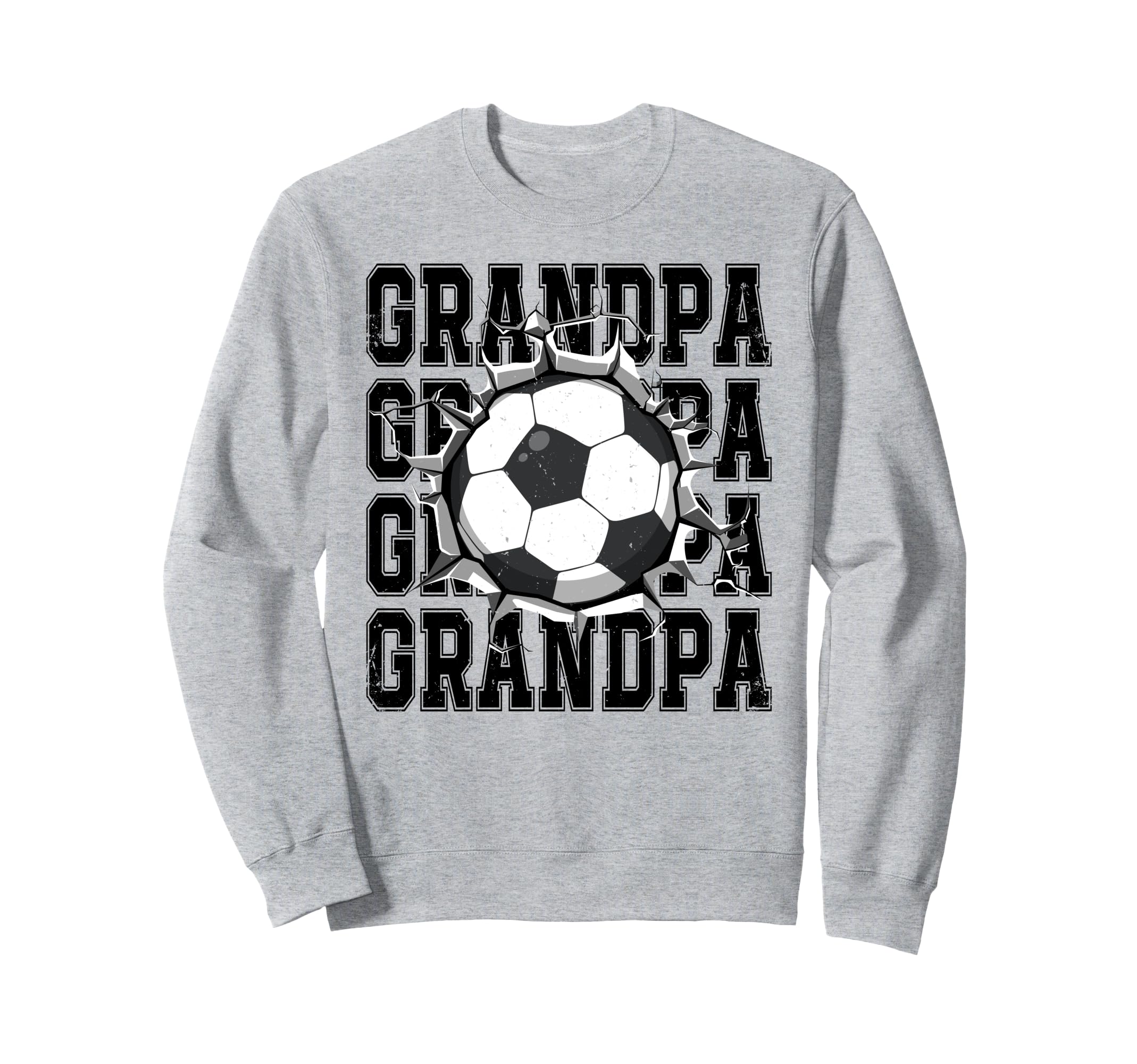 Soccer Grandpa Cracked Wall Sweatshirt - Casual Everyday Wear for Adults - T-Shirt, Sweatshirt, Hoodie