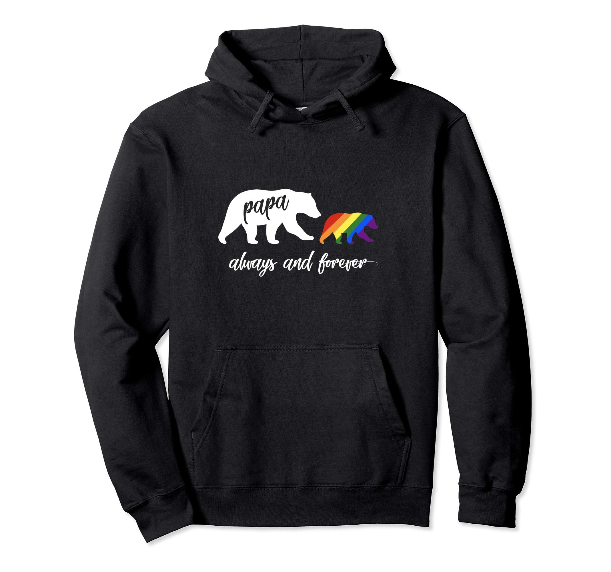 Lgbtq Parents Papa Bear Hoodie - Trendy Graphic Men Women - T-Shirt, Sweatshirt, Hoodie