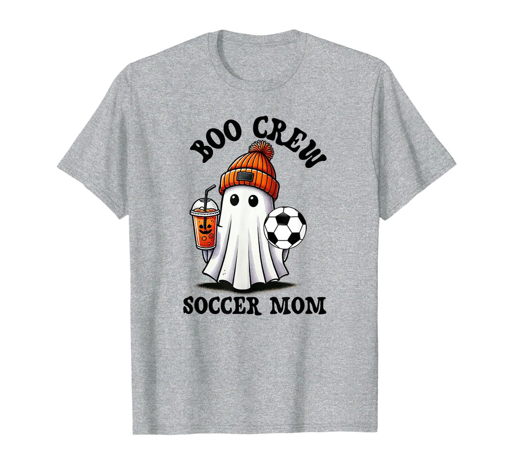 Halloween Soccer Mom Ghost Coffee T-Shirt - Fun Novelty Design for Adults - T-Shirt, Sweatshirt, Hoodie
