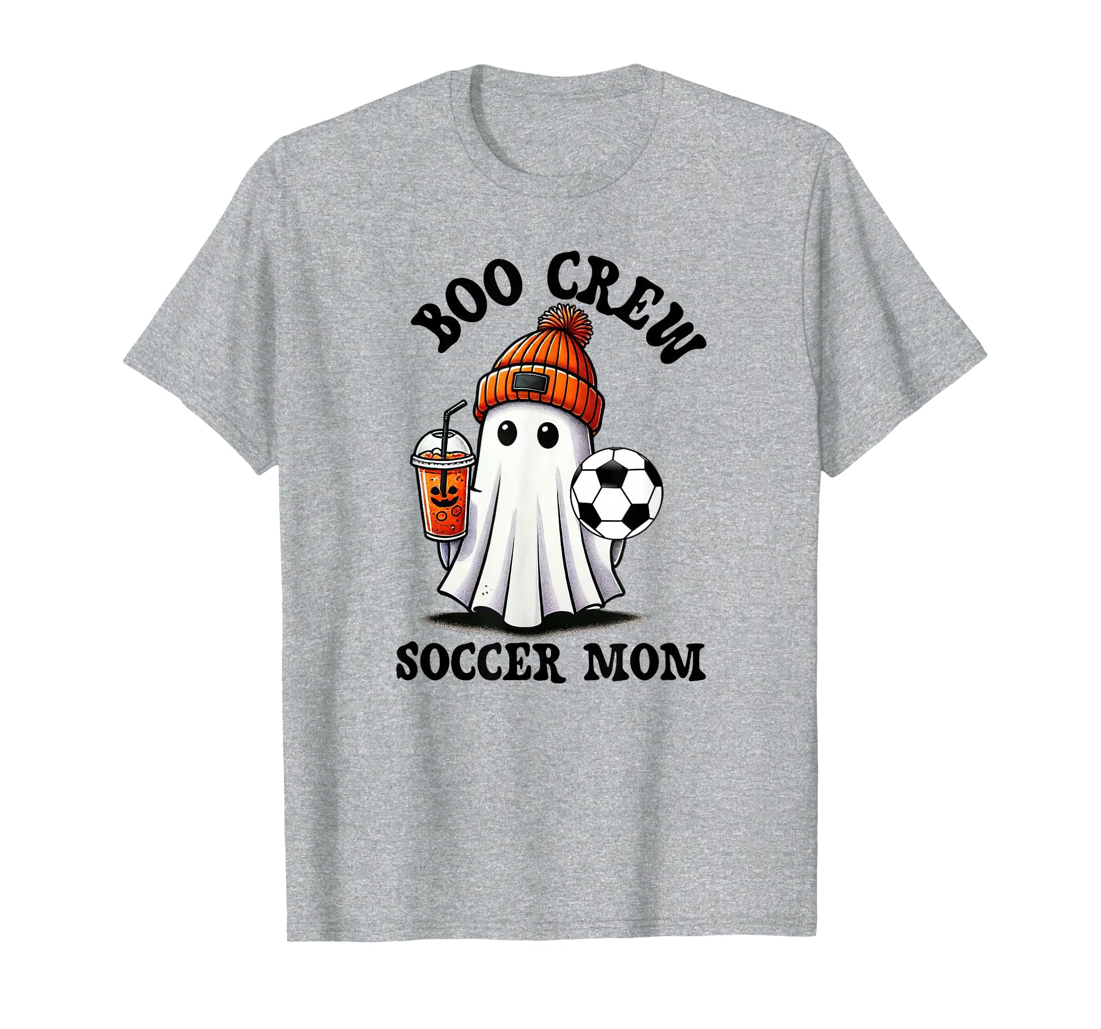 Halloween Soccer Mom Ghost Coffee T-Shirt - Fun Novelty Design for Adults - T-Shirt, Sweatshirt, Hoodie