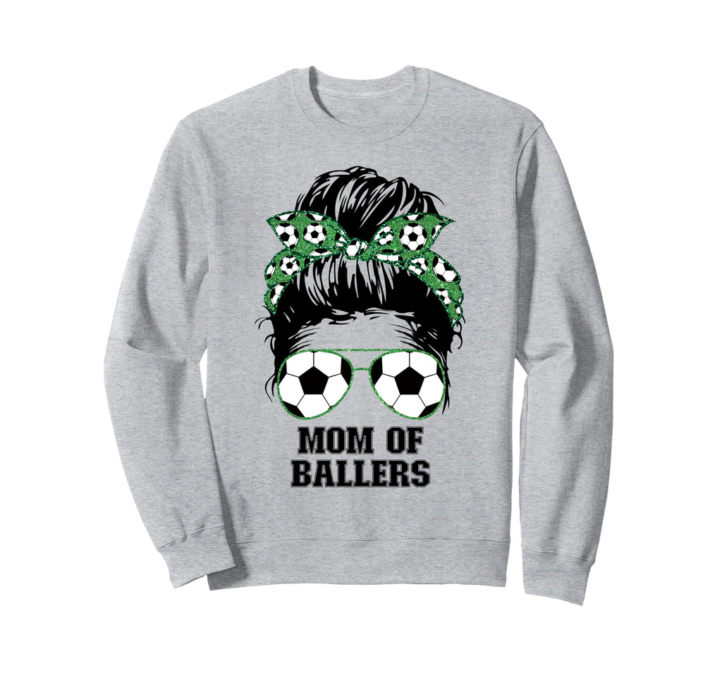 Mom Ballers Messy Bun Womens Funny Sweatshirt - Trendy Graphic Unisex - T-Shirt, Sweatshirt, Hoodie