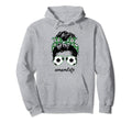Mom Life Soccer Mom Messy Bun Funny Mothers Hoodie - Unique Graphic Unisex - T-Shirt, Sweatshirt, Hoodie