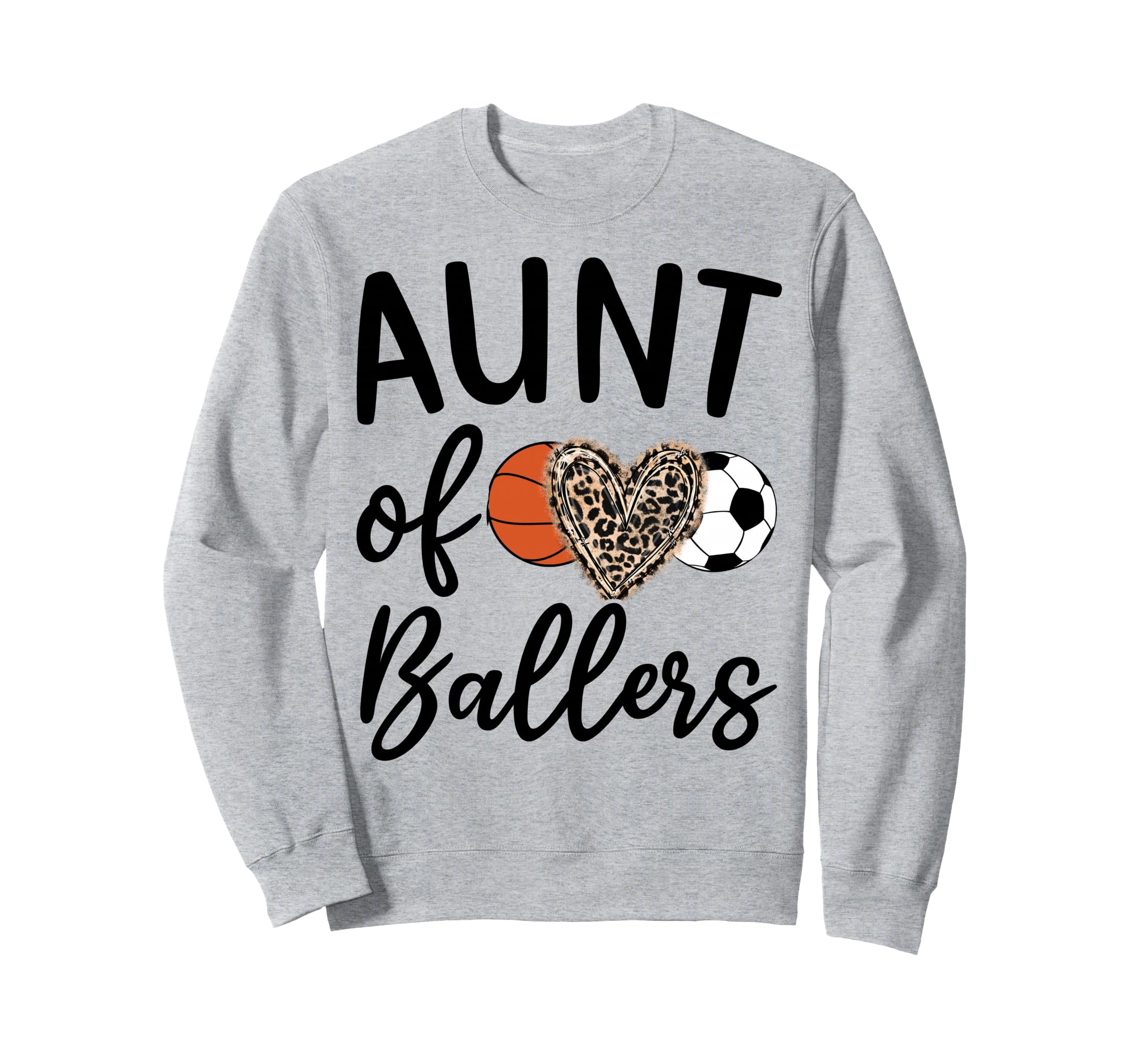 Aunt Ballers Aunt Both Sweatshirt - Trendy Graphic for Adults - T-Shirt, Sweatshirt, Hoodie