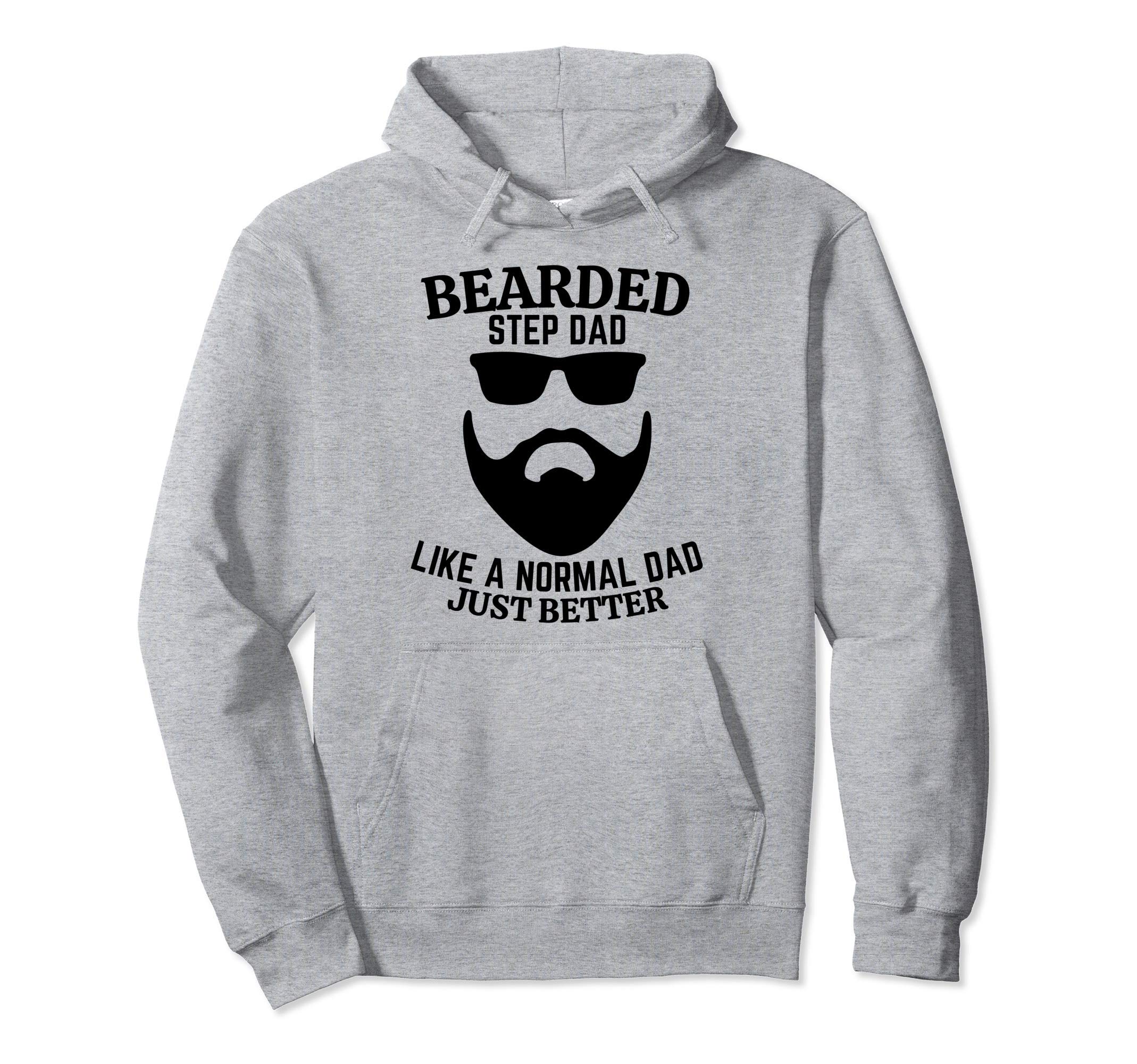Bearded Dad Mens Beard Funny Super Step Hoodie - Custom Art Print Unisex - T-Shirt, Sweatshirt, Hoodie