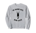 My Human Loves Blind Soccer Cat Sweatshirt - Minimalist Print Unisex - T-Shirt, Sweatshirt, Hoodie
