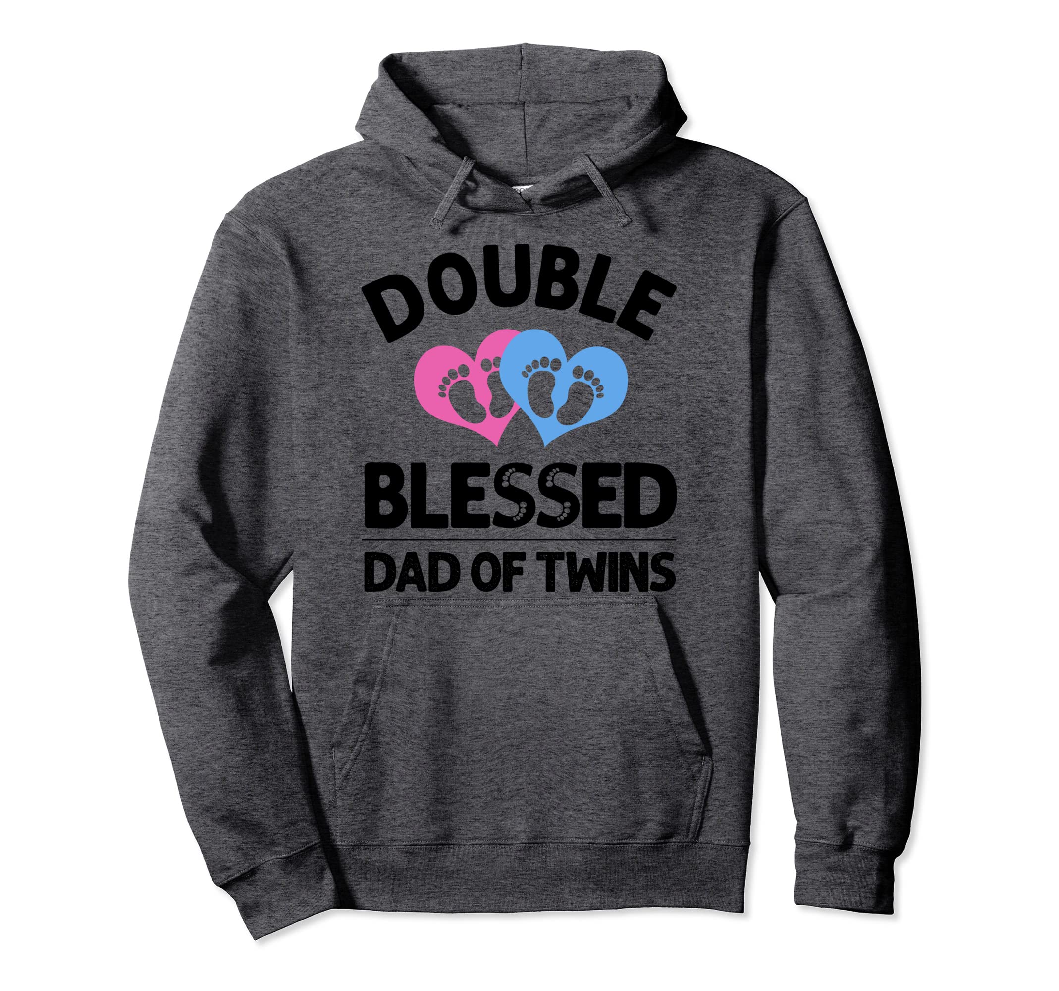 Funny New Dad Twins Gift Father Hoodie - Fun Novelty Design Men Women - T-Shirt, Sweatshirt, Hoodie
