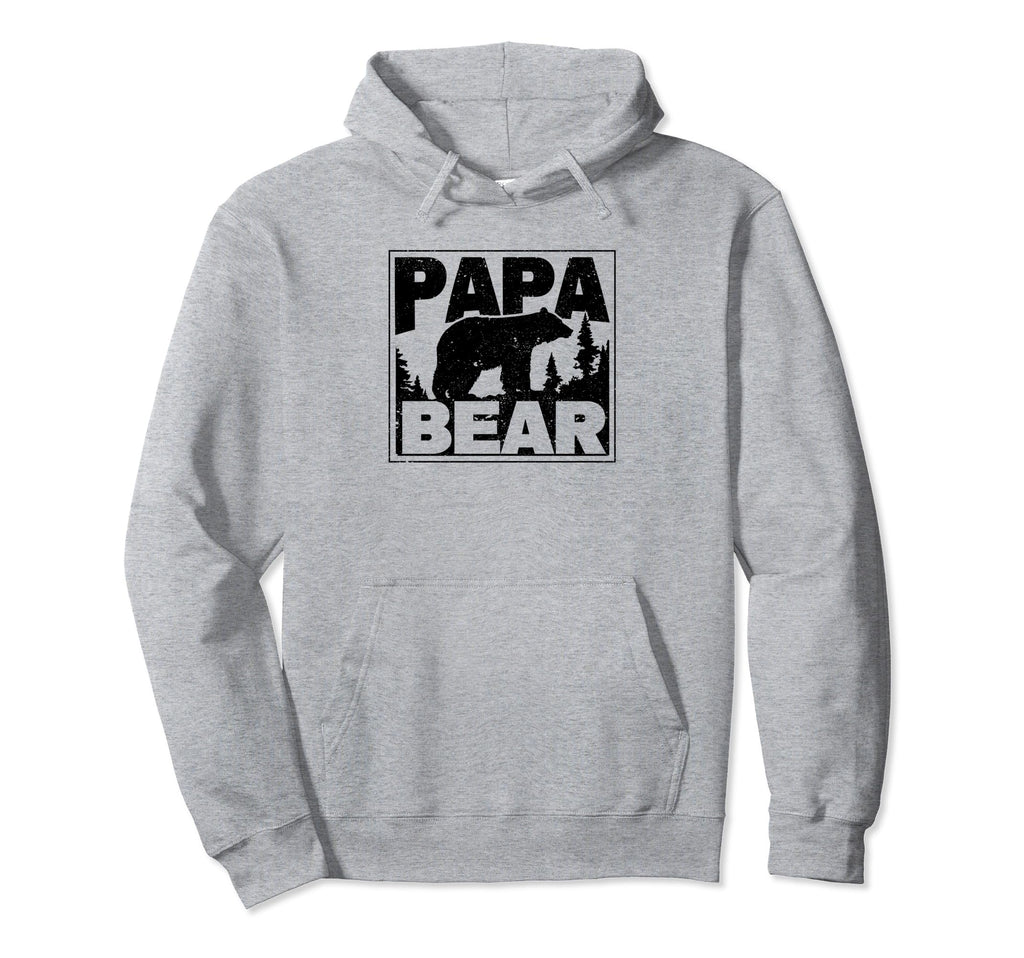 Papa Bear Fathers Day Family Matching Hoodie - Novelty Apparel Unisex - T-Shirt, Sweatshirt, Hoodie