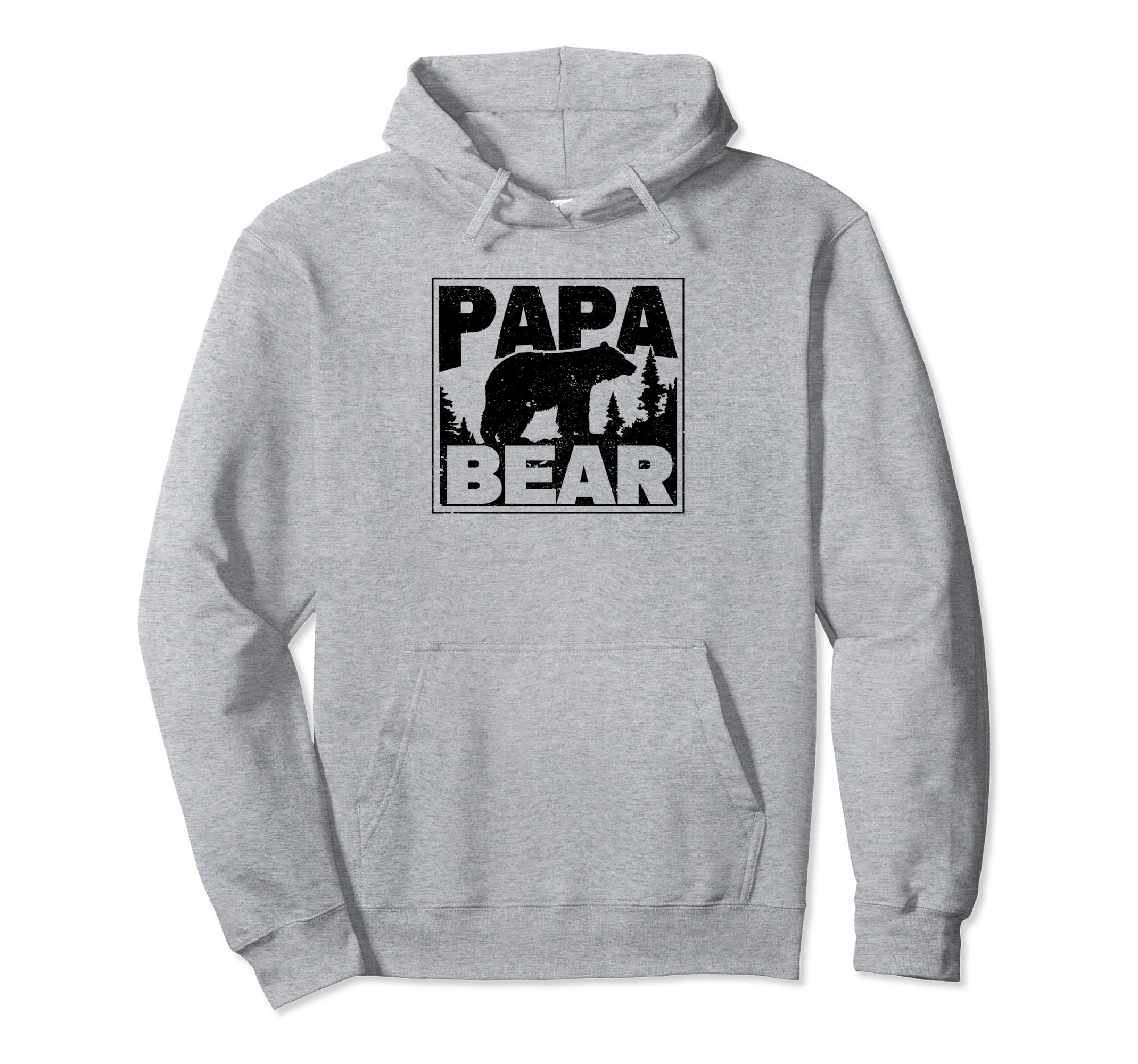 Papa Bear Fathers Day Family Matching Hoodie - Novelty Apparel Unisex - T-Shirt, Sweatshirt, Hoodie