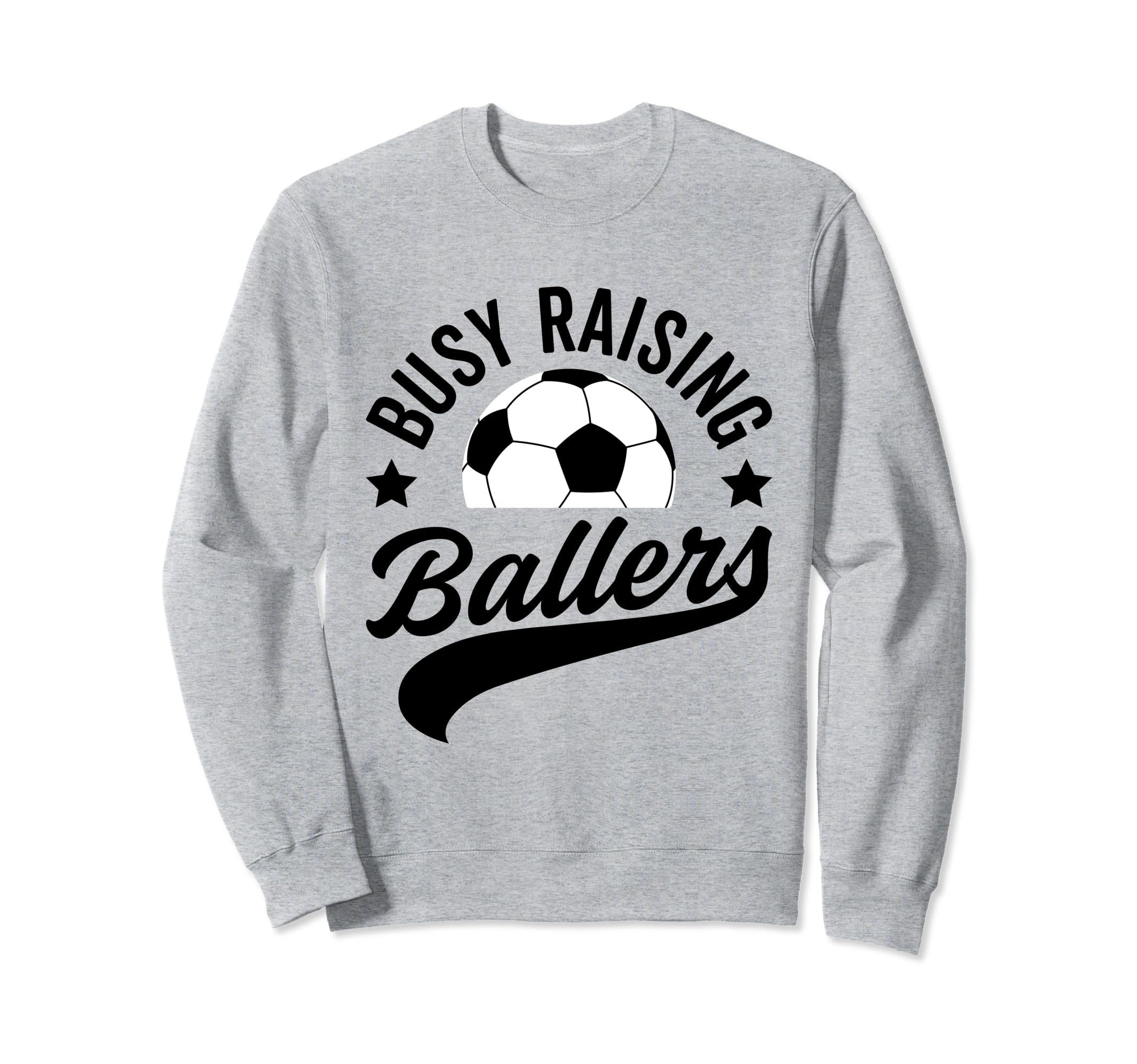Busy Raising Ballers Soccer Cheer Mom Sweatshirt - Custom Art Print Unisex - T-Shirt, Sweatshirt, Hoodie