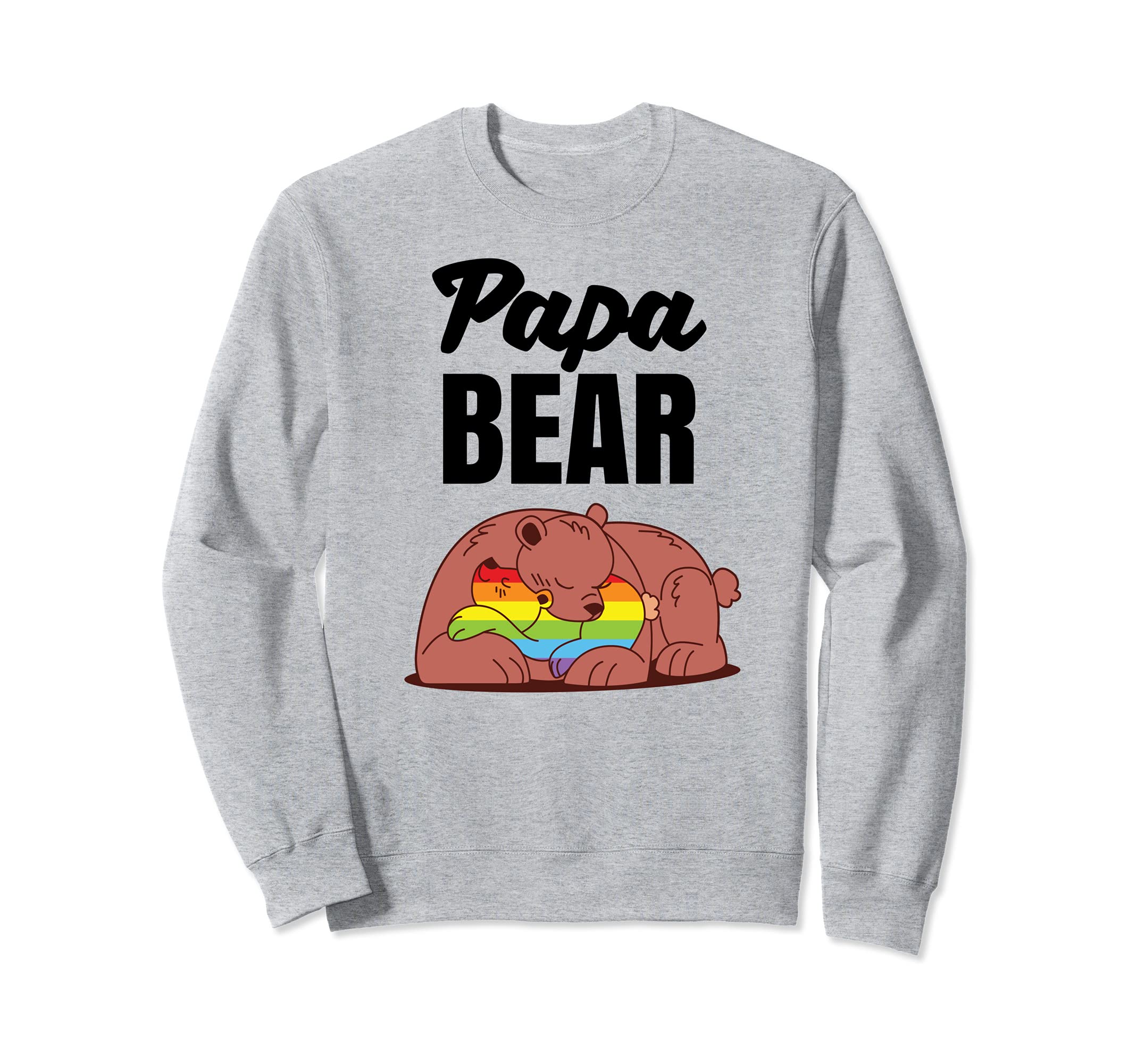 Lgbt Dad Papa Bear Camping Fathers Day Sweatshirt - Trendy Graphic Unisex - T-Shirt, Sweatshirt, Hoodie