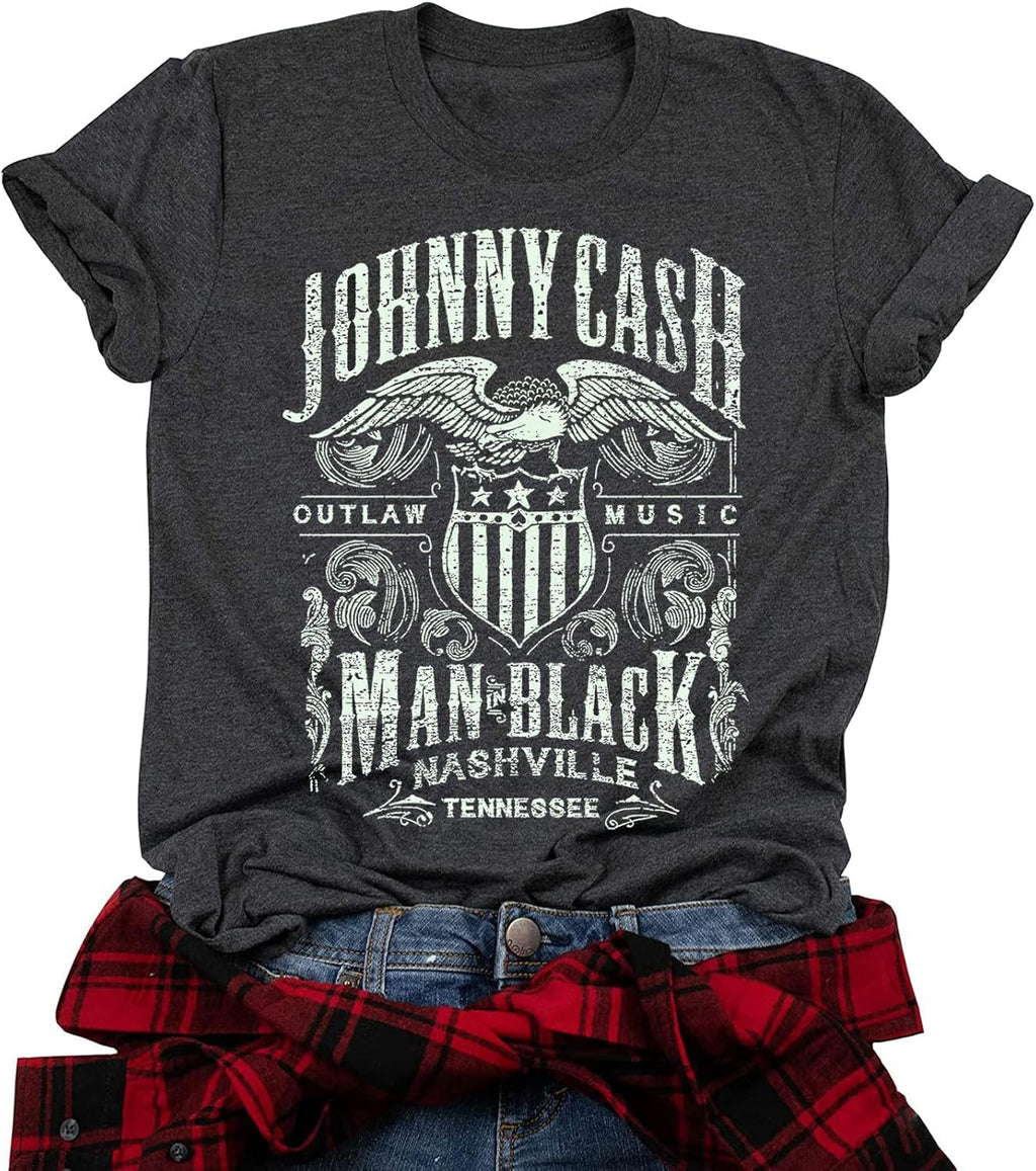 Cash Graphic Women Vintage Country Music Casual Band - Adult & Kids T-Shirts, Sweatshirts & Hoodies apparel design preview 1