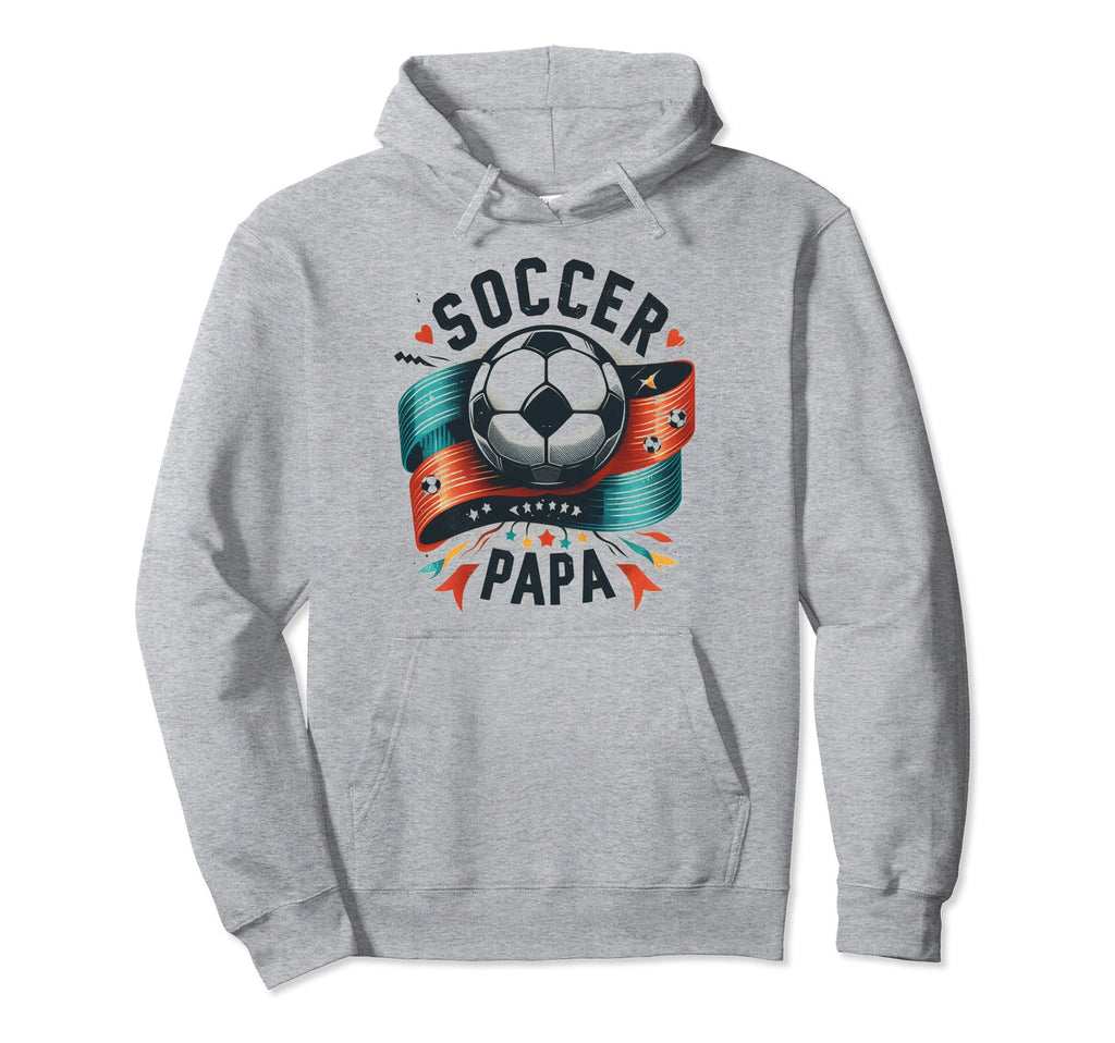 Soccer Papa Family Matching Dad Hoodie - Aesthetic Graphic Men Women - T-Shirt, Sweatshirt, Hoodie